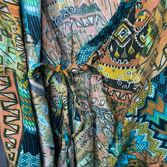 UNCLE FRANK Tunic Top Boho Southwestern Aztec Tribal Print Asymmetrical … - Picture 3 of 10